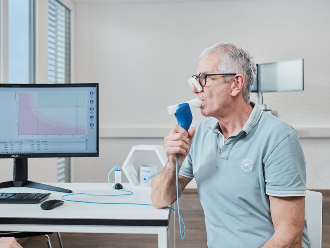 Digitaler Spirometrie-Messplatz SpiroStik Blueflow