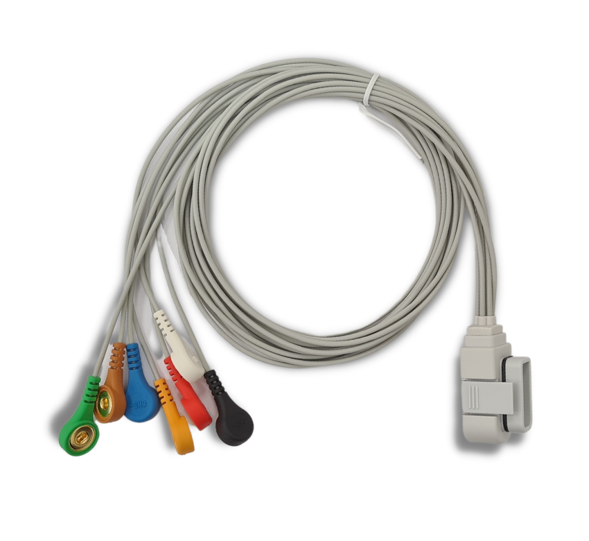 3 Kanal LZ-EKG Eingangskabel mit 7 Ableitungen AHA