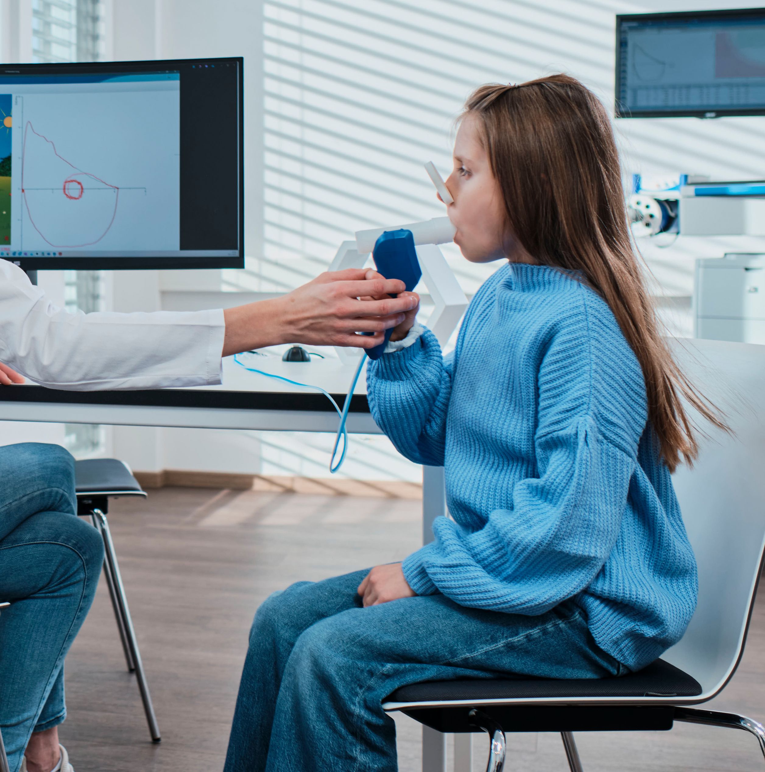 Digitaler Spirometrie-Messplatz SpiroStik Blueflow