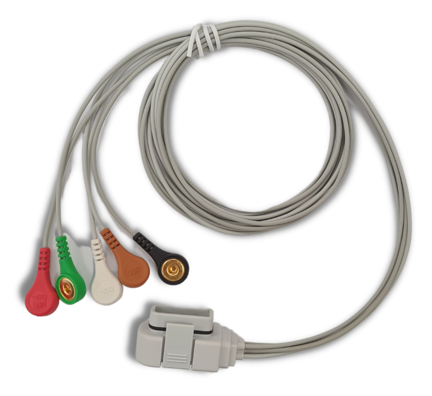 3 Kanal LZ-EKG Eingangskabel mit 3 Ableitungen