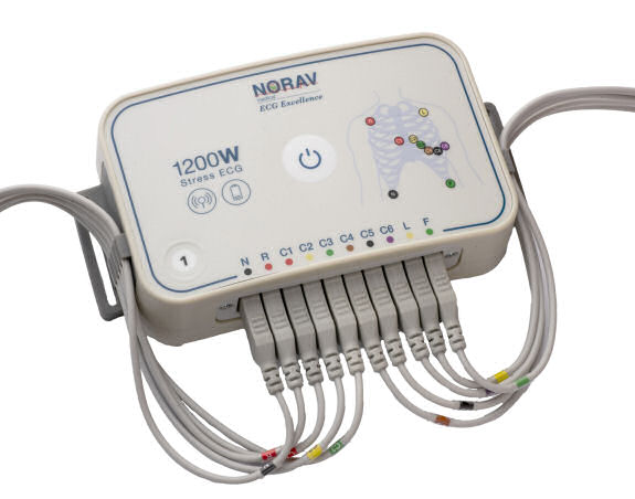 Wireless 12-Kanal Ruhe-und Belastungs-EKG mit Hochfrequenz Funkübertragung